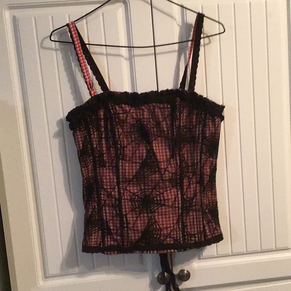 Tripp nyc corset with removable shoulder straps